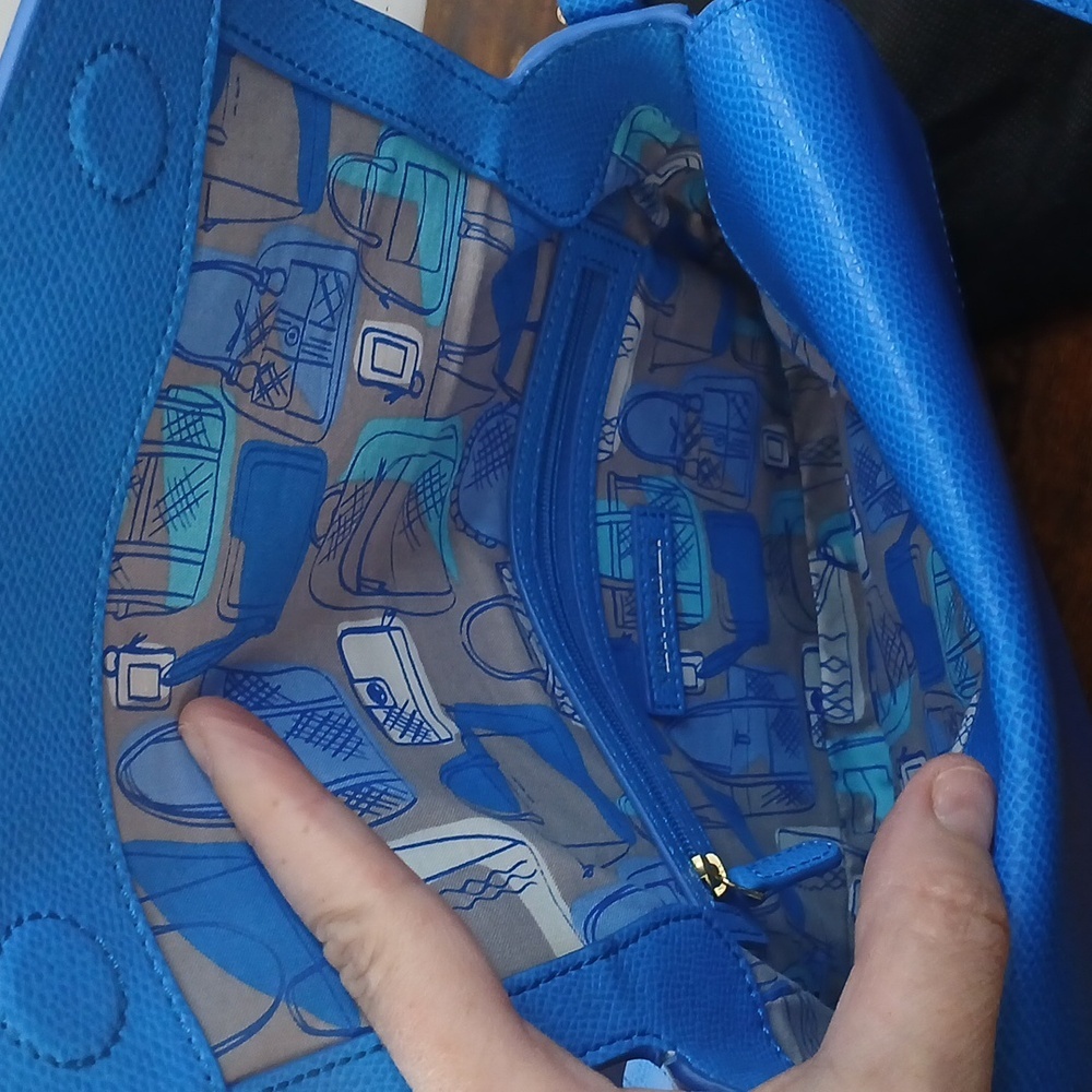 Brand NEW NO TAGS Vera Bradley Blue Crossbody Bag W DUST BAG - Picture 12 of 16